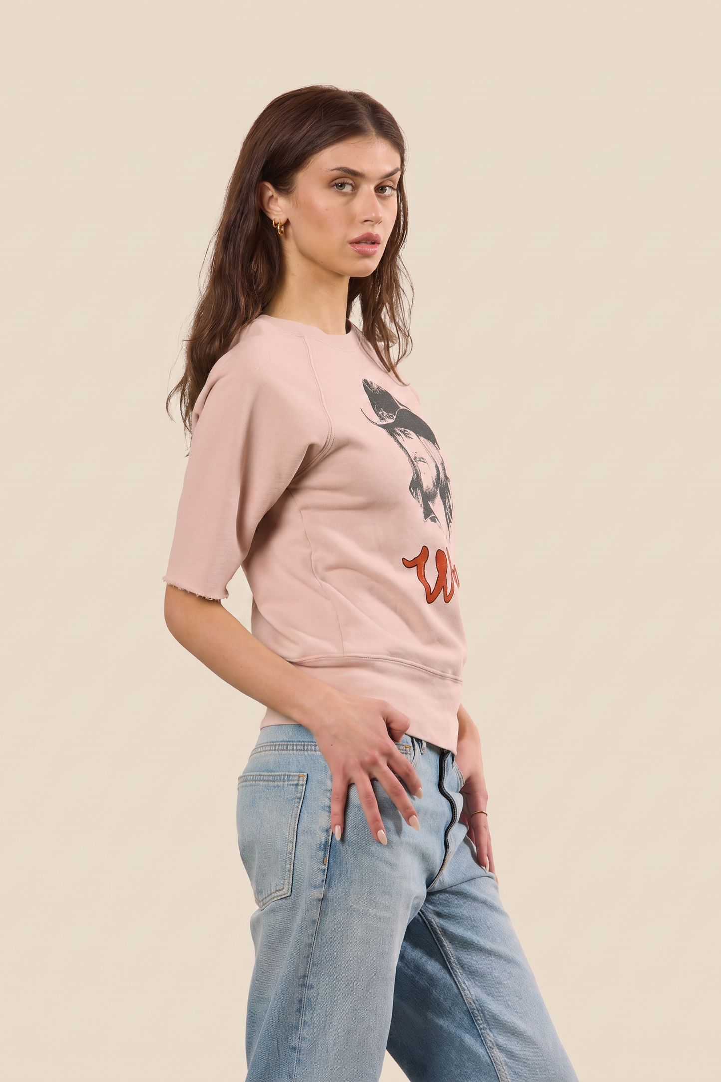 Waylon Jennings Raglan Womens Shirt Pink