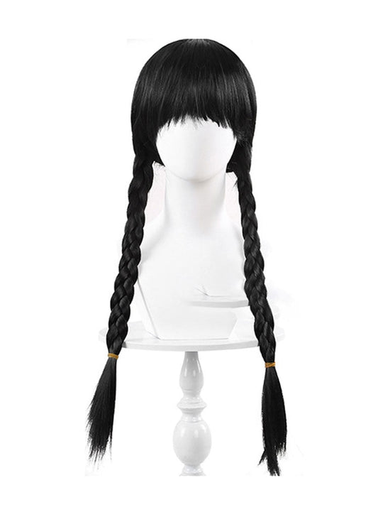 Wednesday Addams Gothic Cosplay Dress for Halloween
