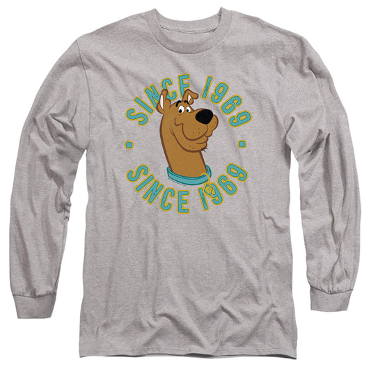 Scooby Doo Scooby 1969 Mens Long Sleeve Shirt Athletic Heather Officially Licensed