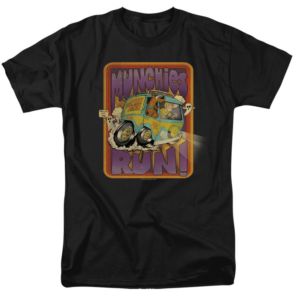 Scooby Doo! Munchies Run Mens T Shirt Black