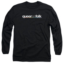 Load image into Gallery viewer, Queer As Folk Logo Mens Long Sleeve Shirt Black Officially Licensed