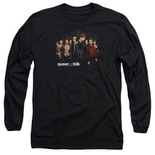 Load image into Gallery viewer, Queer As Folk Title Mens Long Sleeve Shirt Black Officially Licensed
