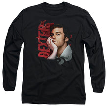 Load image into Gallery viewer, Dexter Layered Mens Long Sleeve Shirt Black Officially Licensed