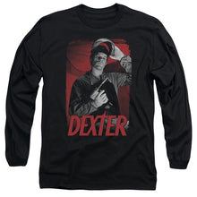 Load image into Gallery viewer, Dexter See Saw Mens Long Sleeve Shirt Black Officially Licensed