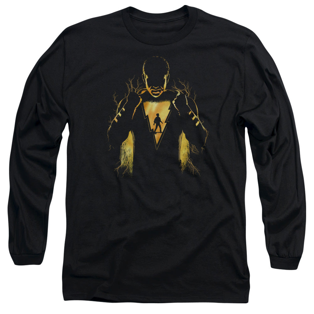 Shazam Movie Whats Inside Mens Long Sleeve Shirt Black Officially Licensed