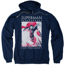 Load image into Gallery viewer, Superman Superman For President Mens Hoodie Navy