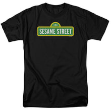 Load image into Gallery viewer, Sesame Street Logo Mens T Shirt Black