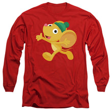 Load image into Gallery viewer, Sesame Street Furry Friend, Little Mouse Mens Long Sleeve Shirt Red Officially Licensed