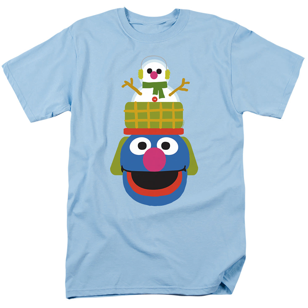 Sesame Street Christmas Nutcracker Grover Mens T Shirt Silver