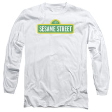 Load image into Gallery viewer, Sesame Street Logo Mens Long Sleeve Shirt White Officially Licensed