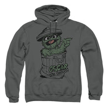 Load image into Gallery viewer, Sesame Street Early Grouch Mens Hoodie Charcoal