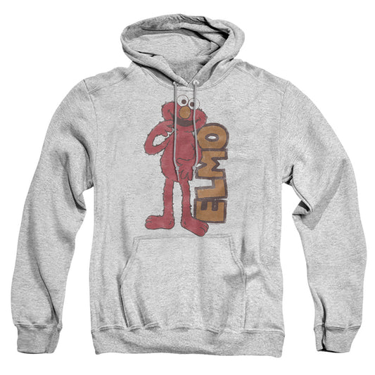 Sesame Street Vintage Elmo Mens Hoodie Athletic Heather