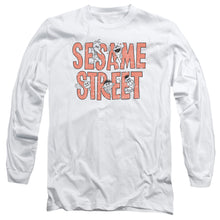 Load image into Gallery viewer, Sesame Street In Letters Mens Long Sleeve Shirt White Officially Licensed