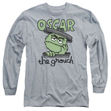 Load image into Gallery viewer, Sesame Street Canned Grouch Mens Long Sleeve Shirt Athletic Heather Officially Licensed