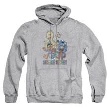Load image into Gallery viewer, Sesame Street Colorful Group Mens Hoodie Athletic Heather