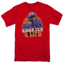 Load image into Gallery viewer, Sesame Street Cookies 4 Life Mens T Shirt Red