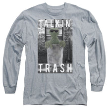 Load image into Gallery viewer, Sesame Street Talkin Trash Mens Long Sleeve Shirt Athletic Heather Officially Licensed