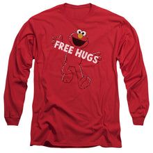 Load image into Gallery viewer, Sesame Street Free Hugs Mens Long Sleeve Shirt Red Officially Licensed