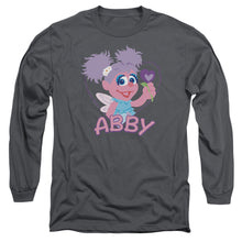 Load image into Gallery viewer, Sesame Street Flat Abby Mens Long Sleeve Shirt Charcoal Officially Licensed