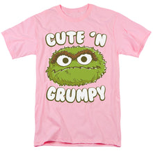 Load image into Gallery viewer, Sesame Street Cute N Grumpy Mens T Shirt Pink