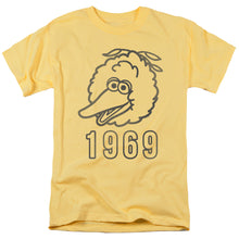 Load image into Gallery viewer, Sesame Street Big Bird 1969 Mens T Shirt Banana