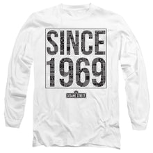 Load image into Gallery viewer, Sesame Street Since 1969 Pattern Mens Long Sleeve Shirt White Officially Licensed