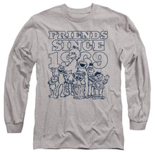 Load image into Gallery viewer, Sesame Street Friends Since Mens Long Sleeve Shirt Athletic Heather Officially Licensed