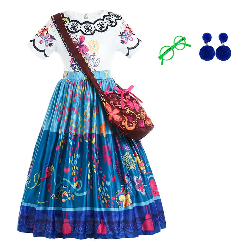 Princess, Mirabel, Encanto Costume For Girls Halloween