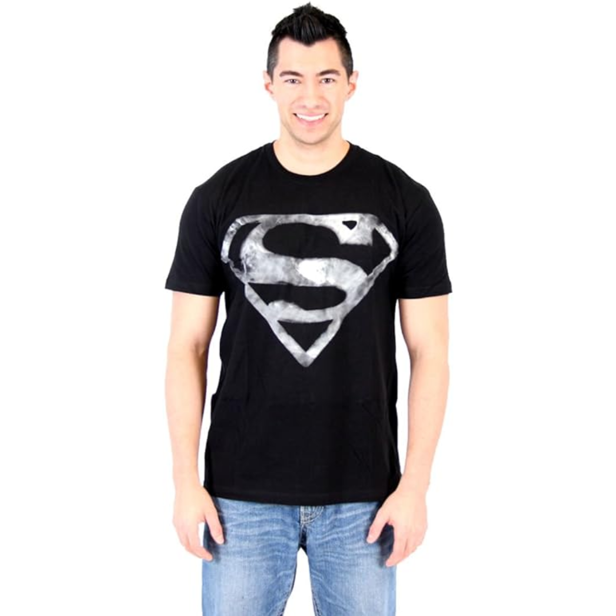 Superman Smoke Shield Logo Emblem T Shirt