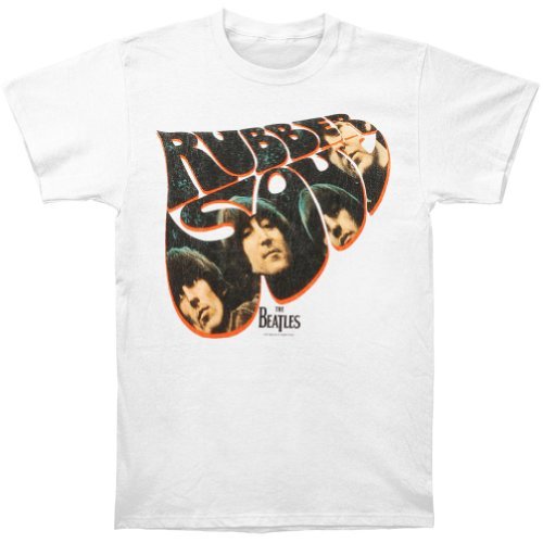 The Beatles Men'S The Beatles Rubber Soul T-Shirt, White, Small Mens T Shirt