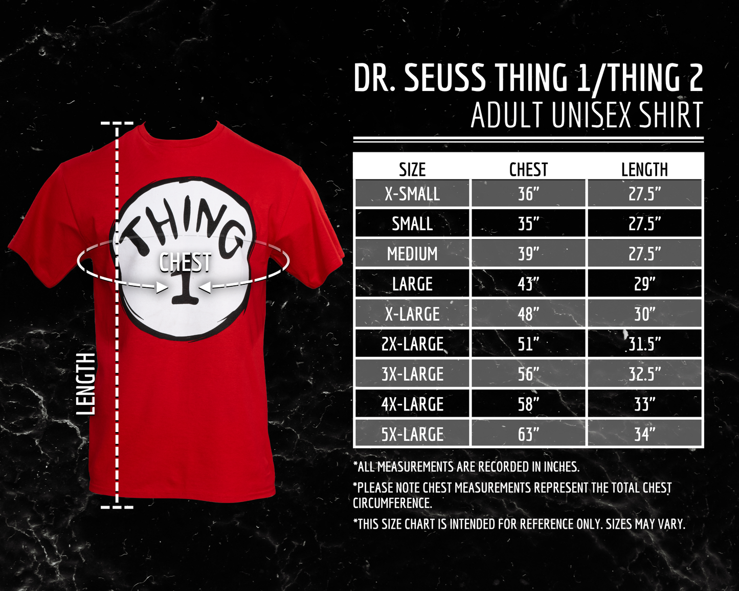 Dr Seuss Thing 1 Adult Short Sleeves T Shirt Red