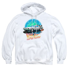 Load image into Gallery viewer, Back To The Future Bttf Airbrush Mens Hoodie White