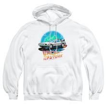 Load image into Gallery viewer, Back To The Future Bttf Airbrush Mens Hoodie White