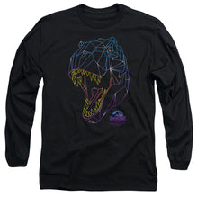 Load image into Gallery viewer, Jurassic Park Neon T-Rex Mens Long Sleeve Shirt Black Officially Licensed