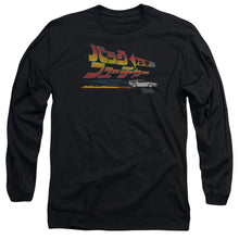 Load image into Gallery viewer, Back To The Future Japanese Delorean Mens Long Sleeve Shirt Black