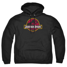 Load image into Gallery viewer, Jurassic Park 8-Bit Logo Mens Hoodie Black
