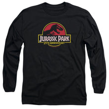 Load image into Gallery viewer, Jurassic Park 25Th Anniversary Logo Mens Long Sleeve Shirt Black Officially Licensed