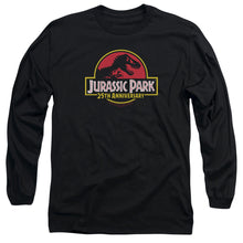 Load image into Gallery viewer, Jurassic Park 25Th Anniversary Logo Mens Long Sleeve Shirt Black Officially Licensed
