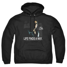 Load image into Gallery viewer, Jurassic Park Life Finds A Way Mens Hoodie Black