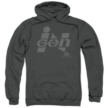 Load image into Gallery viewer, Jurassic Park Ingen Logo Mens Hoodie Charcoal
