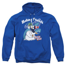 Load image into Gallery viewer, Chilly Willy Making Friends Mens Hoodie Royal Blue