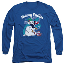 Load image into Gallery viewer, Chilly Willy Making Friends Mens Long Sleeve Shirt Royal Blue