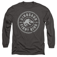 Load image into Gallery viewer, Jurassic World Dino Fight Ring Mens Long Sleeve Shirt Charcoal Officially Licensed