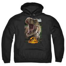 Load image into Gallery viewer, Jurassic World Rex Beauty Shot Mens Hoodie Black