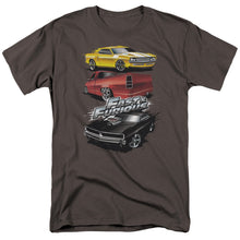 Load image into Gallery viewer, Fast And The Furious Muscle Car Splatter Mens T Shirt Charcoal Charcoal