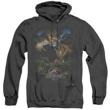 Load image into Gallery viewer, Jurassic Park Happy Family Heather Mens Hoodie Black