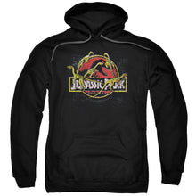 Load image into Gallery viewer, Jurassic Park Something Has Survived Mens Hoodie Black