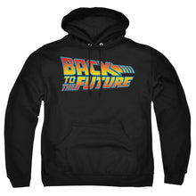 Load image into Gallery viewer, Back To The Future Logo Mens Hoodie Black