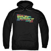 Load image into Gallery viewer, Back To The Future II Logo Mens Hoodie Black