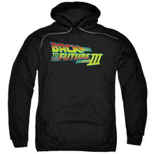 Load image into Gallery viewer, Back To The Future III Logo Mens Hoodie Black